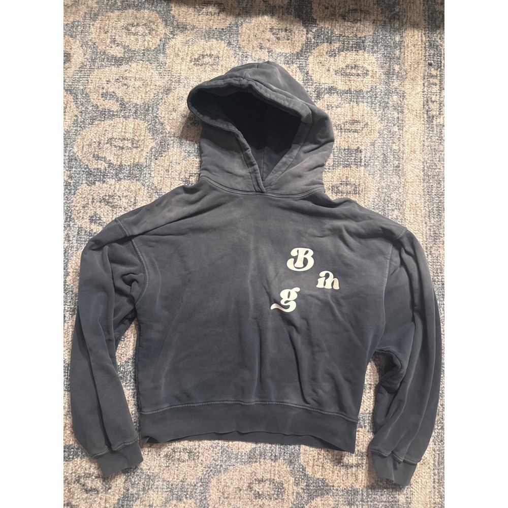 Anine Bing Alec Vintage Wash Hoodie In Gray Size XS Excellent Condition